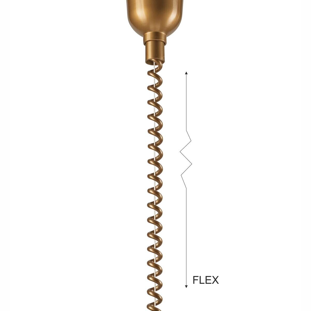 Lamkur Deckenleuchte gold Glas B/H/L: ca. 64x30x64 cm E27 1 Brennstellen