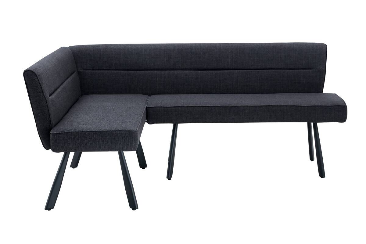 Eckbank Amilia anthrazit B/H/L: ca. 181x48x140 cm