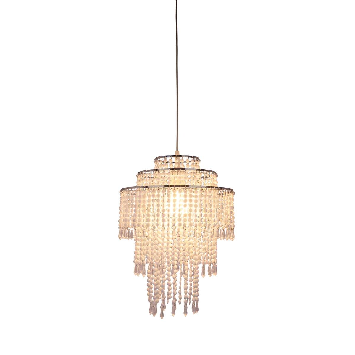 Näve Leuchten Pendelleuchte 7013831 transparent Metall Kunststoff B/H/T: ca. 32x43x32 cm E27 1 Brennstellen