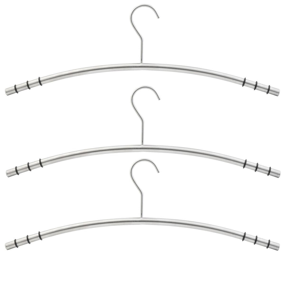 Axentia Kleiderbügelset silber Edelstahl