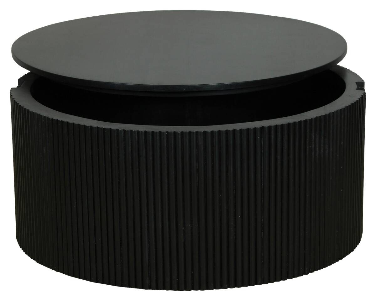 byLIVING Couchtisch OWEN schwarz Mango H/D: ca. 36x80 cm