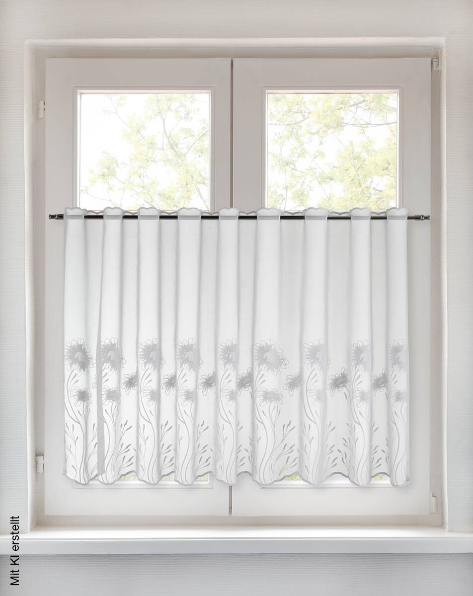 POCOline Scheibengardine Kristin weiß B/L: ca. 75x140 cm