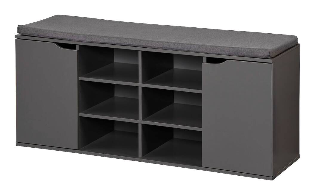 Kesper Schuhregal grau Spanplatte B/H/T: ca. 103x48x30,5 cm