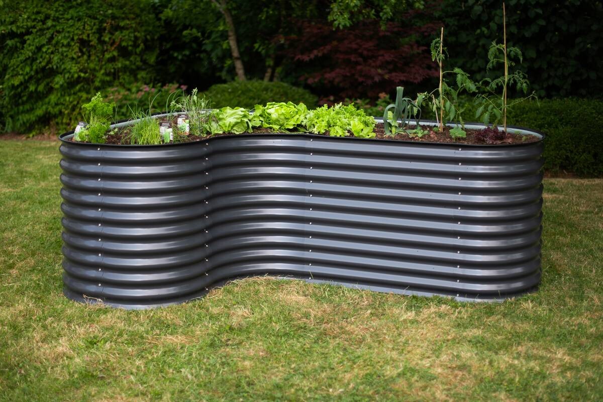 Westmann Hochbeet Grow Faster anthrazit Stahl B/H/L: ca. 160x82x240 cm