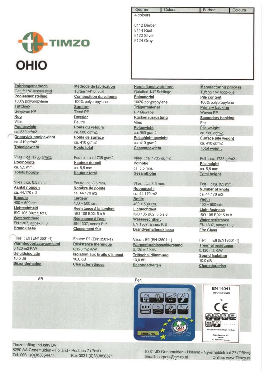 Teppichboden Ohio beige B: ca. 400 cm pro m²