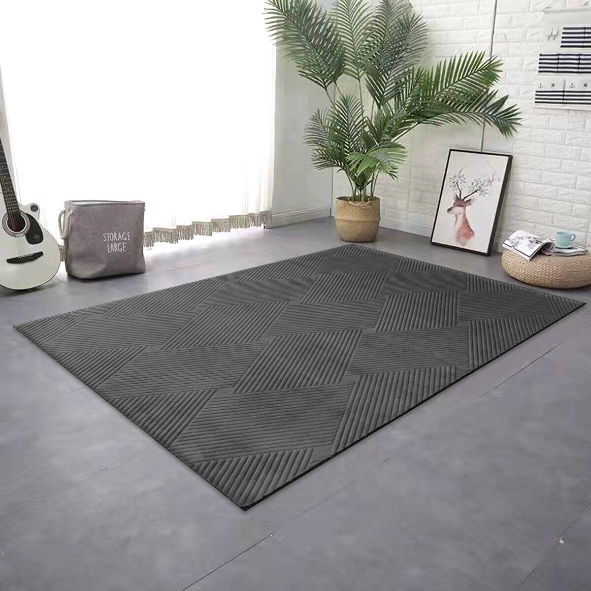 Fellimitat Monaco stone B/L: ca. 160x230 cm