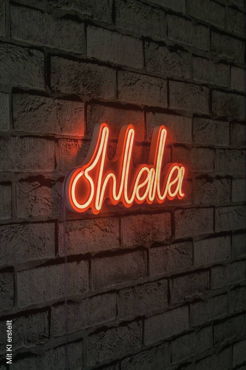 Opviq LED-Wandleuchte rot PVC B/H/T/L: ca. 36x15x2x36 cm