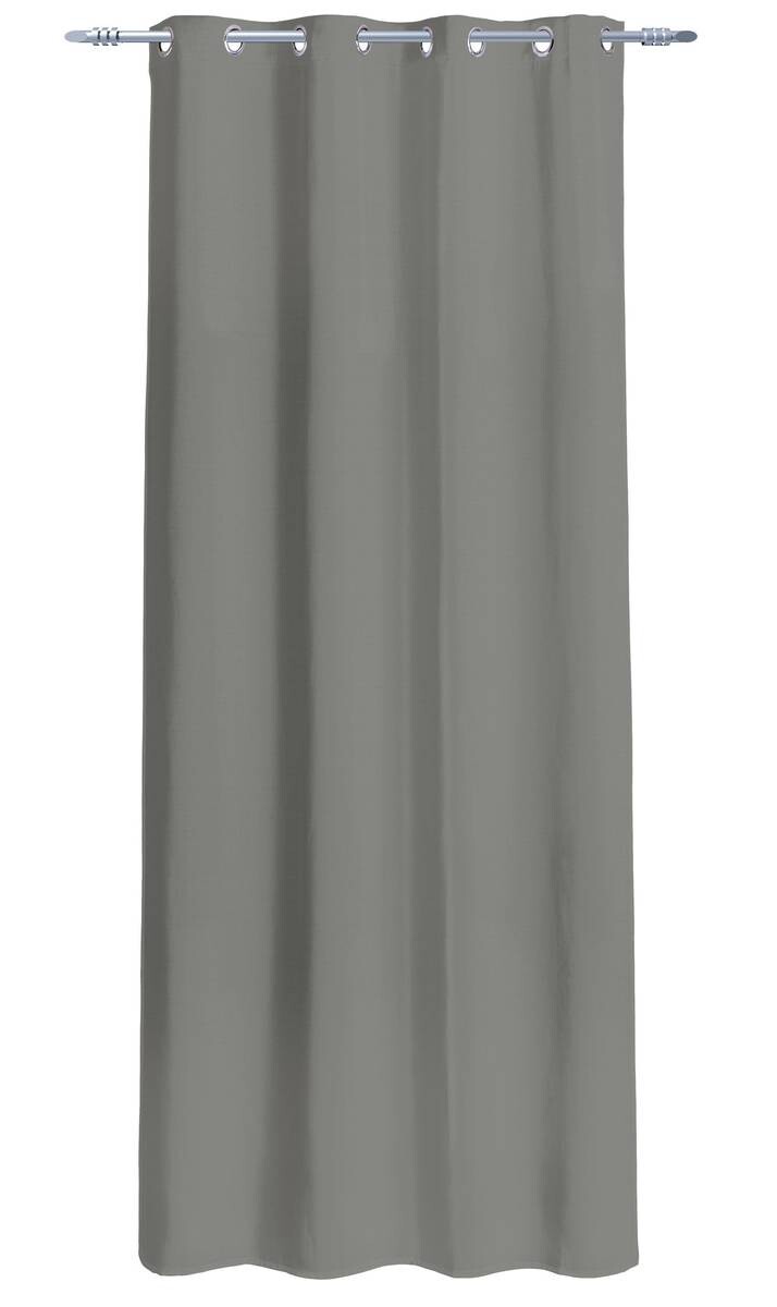 Verdunklungsvorhang Darkness silber B/L: ca. 135x245 cm