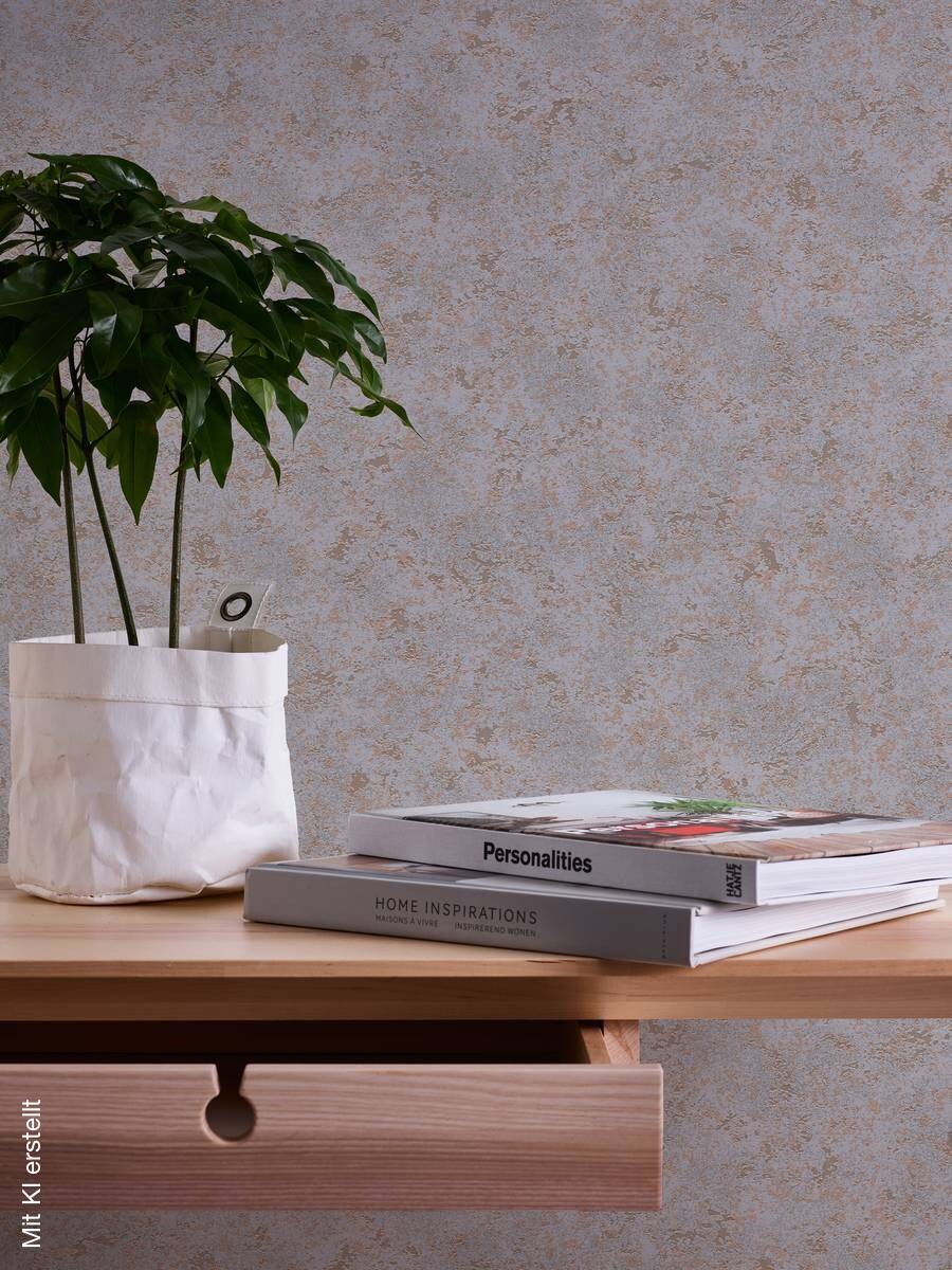 A.S.Creation Vliestapete Attractive Uni braun B/L: ca. 53x1005 cm