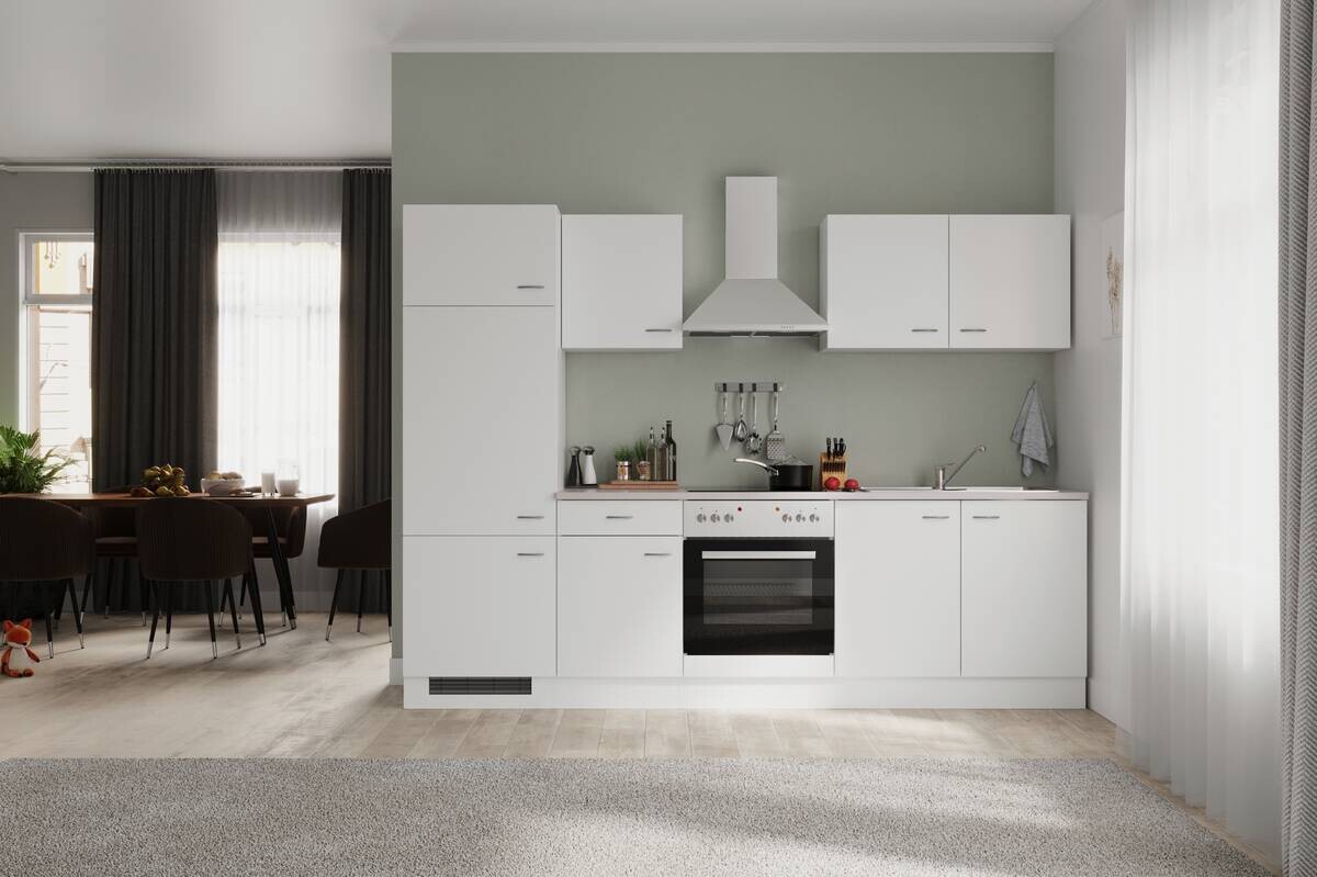 Küchenblock Wito weiß B/H/T: ca. 270x200x60 cm