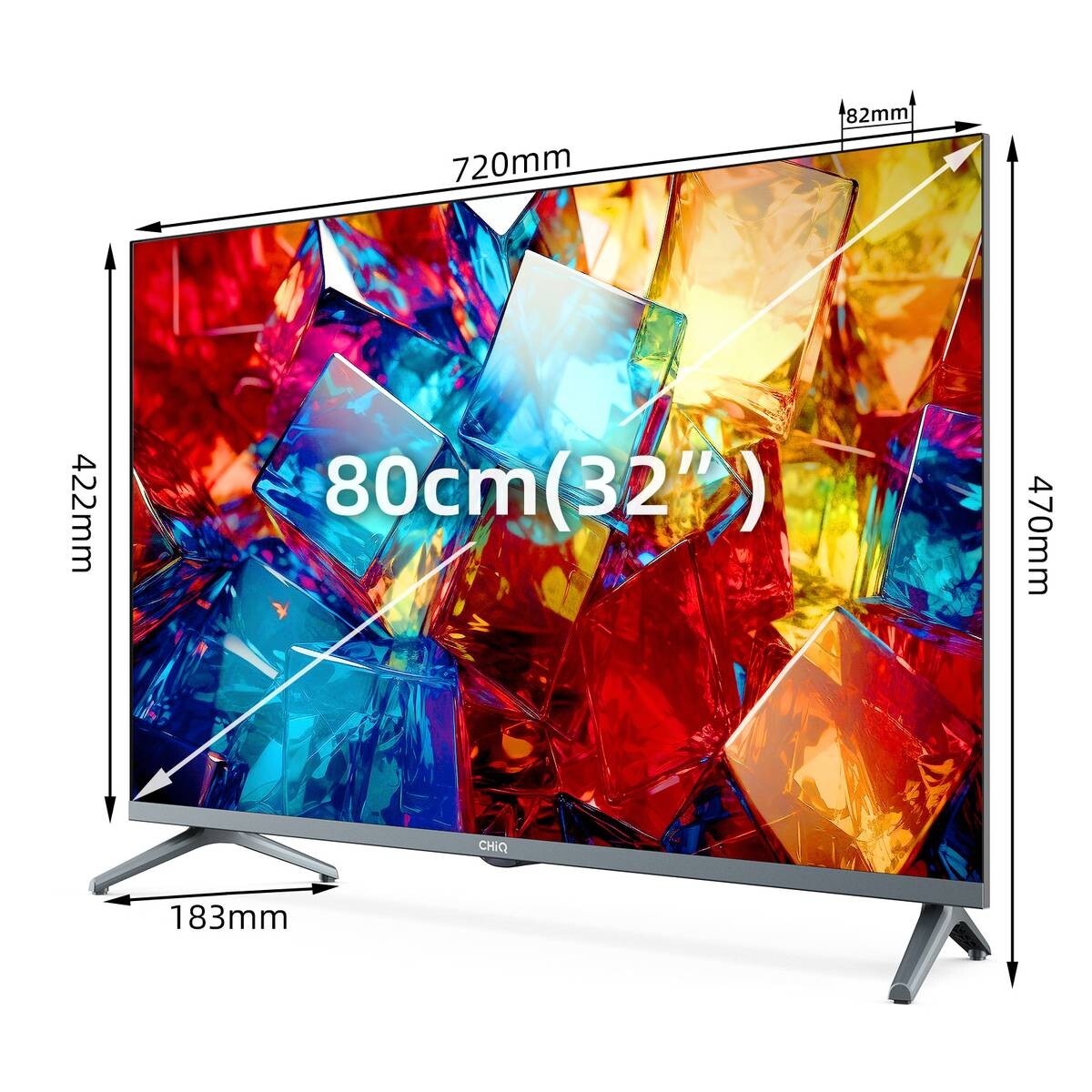 CHiQ QLED-Fernseher L32QM8T B/H: ca. 72x47 cm