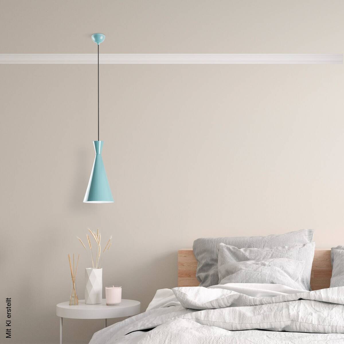 Opviq Pendelleuchte türkis B/H/T: ca. 19x134x19 cm E27 1 Brennstellen