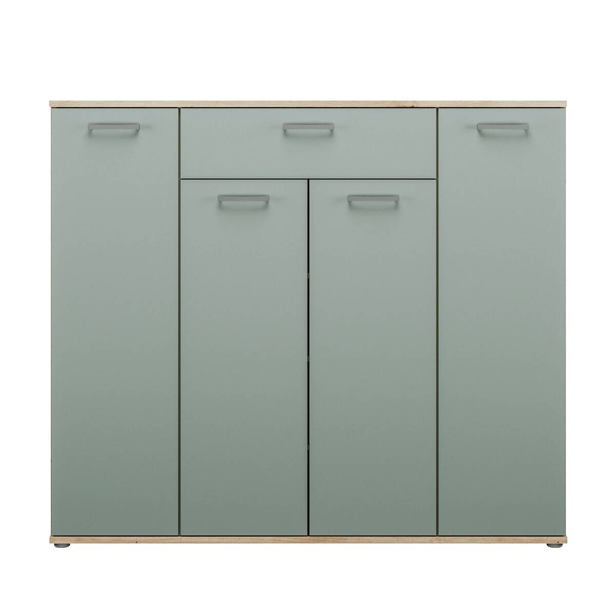 Kommode Eiche Artisan Nachbildung salbei B/H/T: ca. 139x121x35 cm
