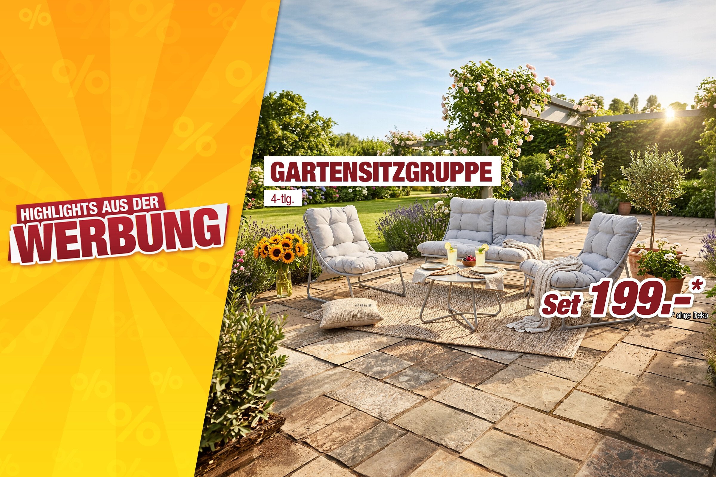 Unsere Werbe Highlights - Gartensitzgruppe