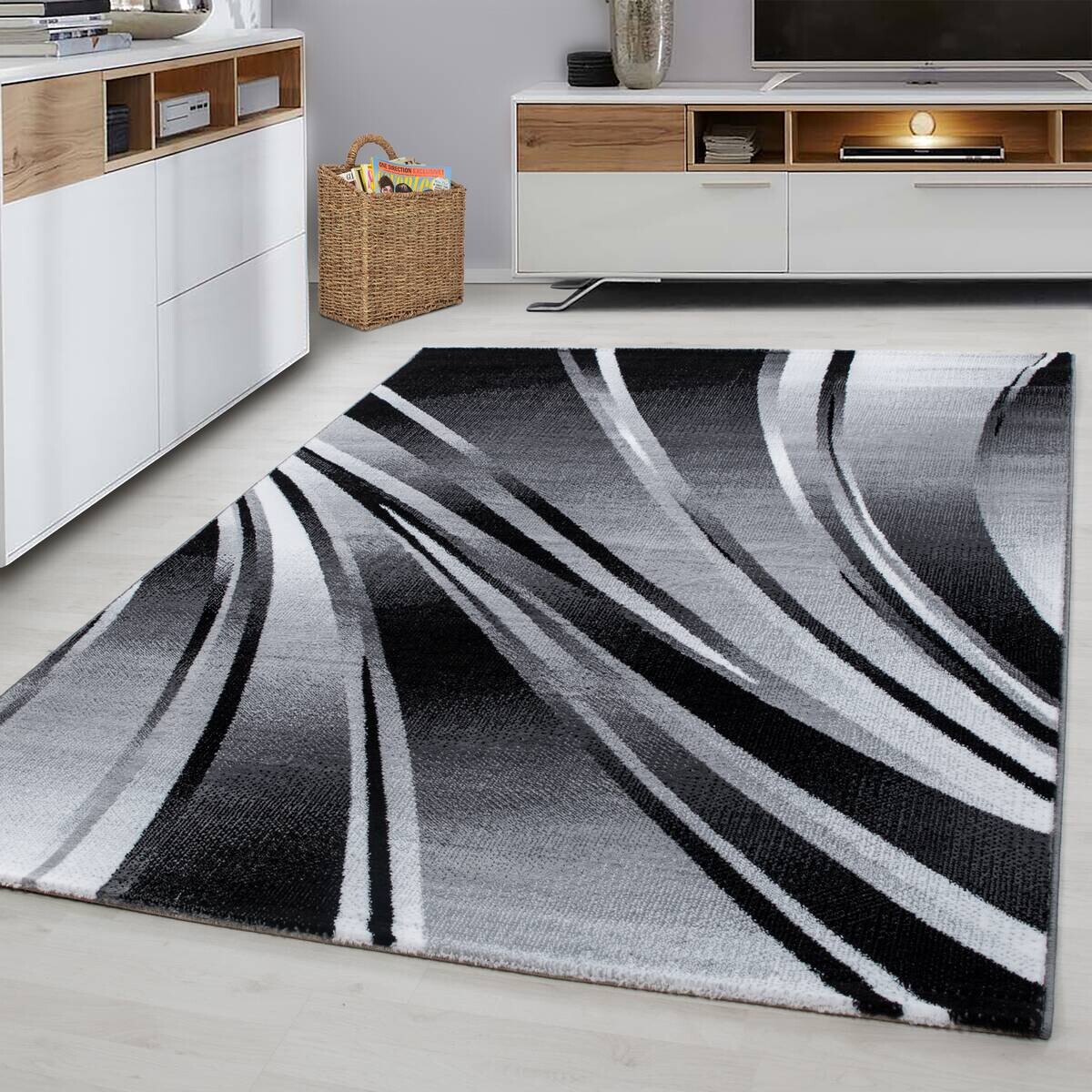 Ayyildiz Teppich PARMA schwarz B/L: ca. 200x290 cm