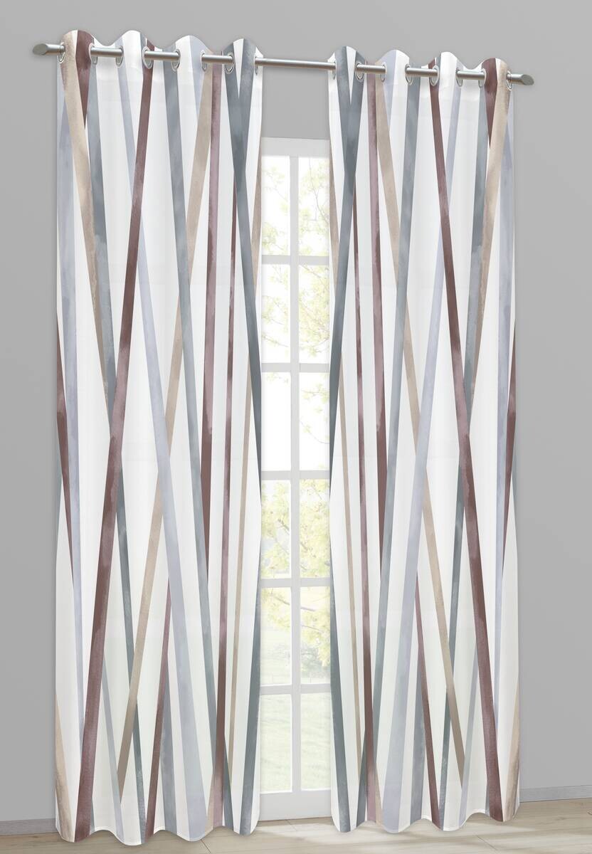 silver edition Ösenvorhang Melanie grau B/L: ca. 135x245 cm