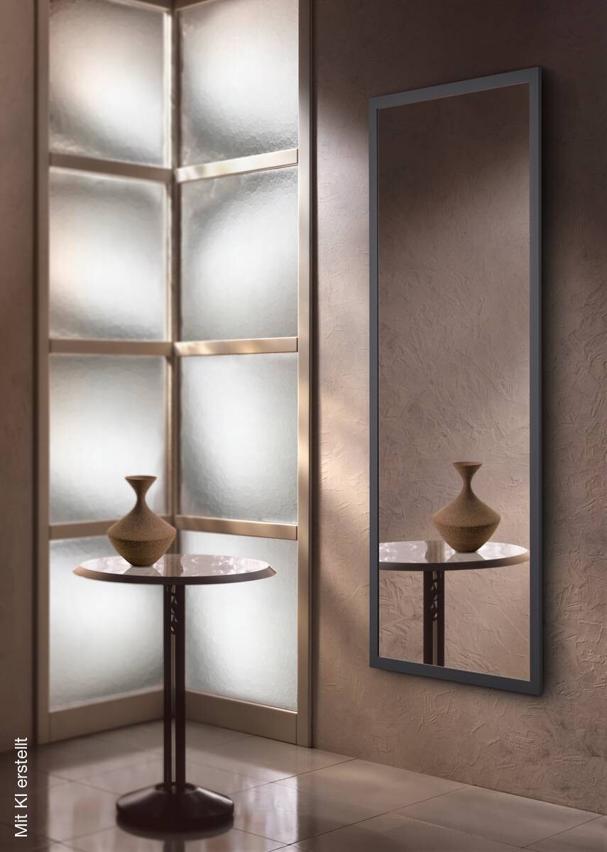 Mirrors & More Rahmenspiegel Thea anthrazit B/H: ca. 66x166 cm