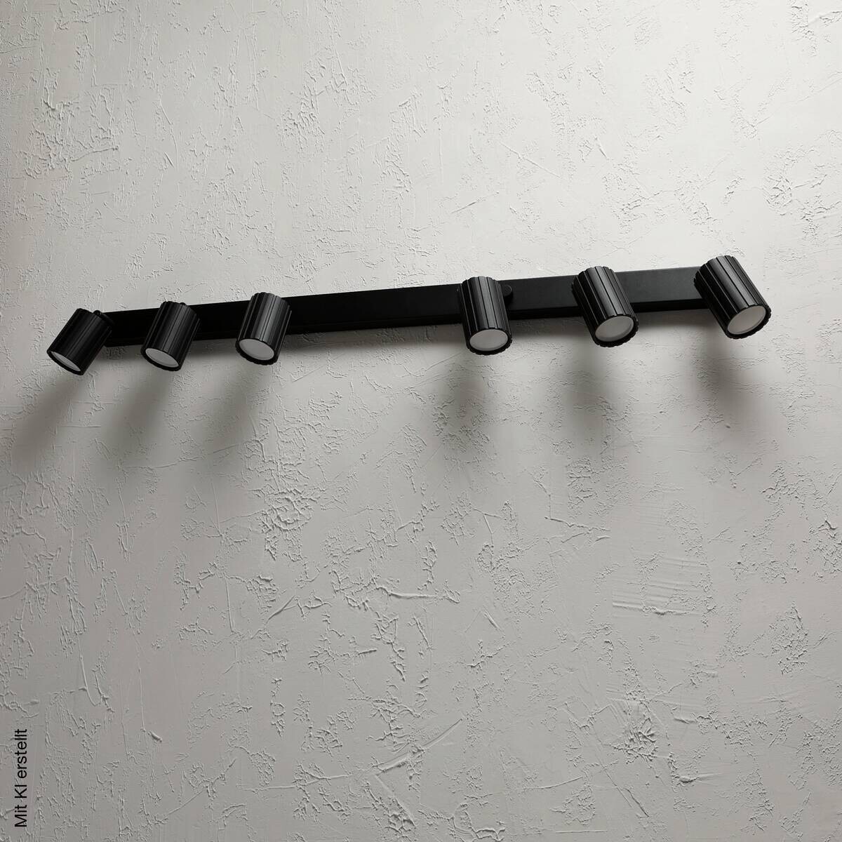 Lamkur Strahler Prisma schwarz Stahl B/H/L: ca. 6,5x16,5x117 cm 6 Brennstellen