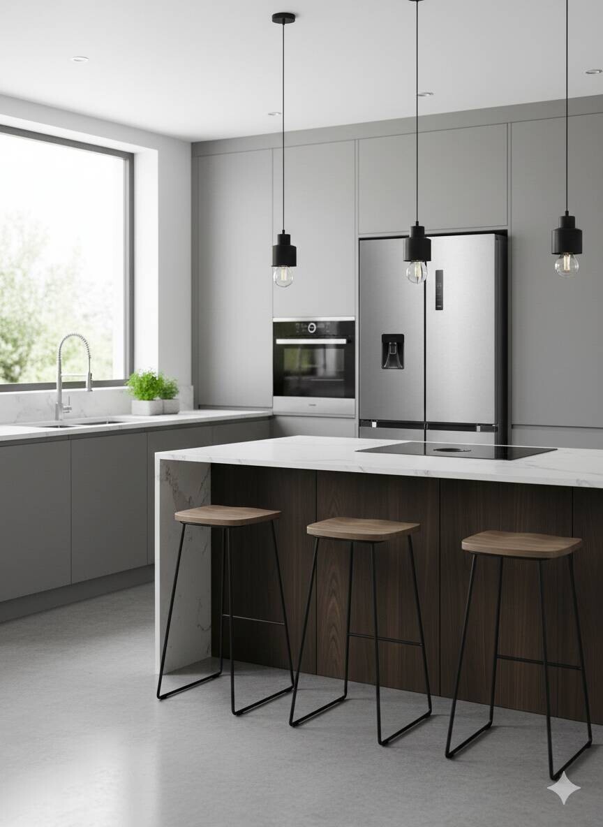 POCOline Multi-Door Kühl-/Gefrierkombination MD-190-513-CIXWDDNF Inox B/H/T: ca. 83x189,8x65,3 cm