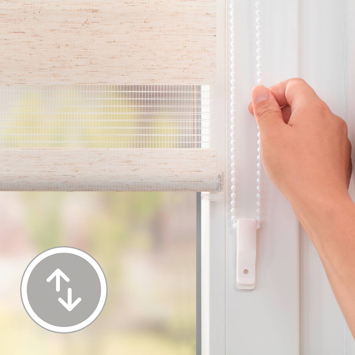 LICHTBLICK Doppelrollo Duo natur B/L: ca. 100x150 cm