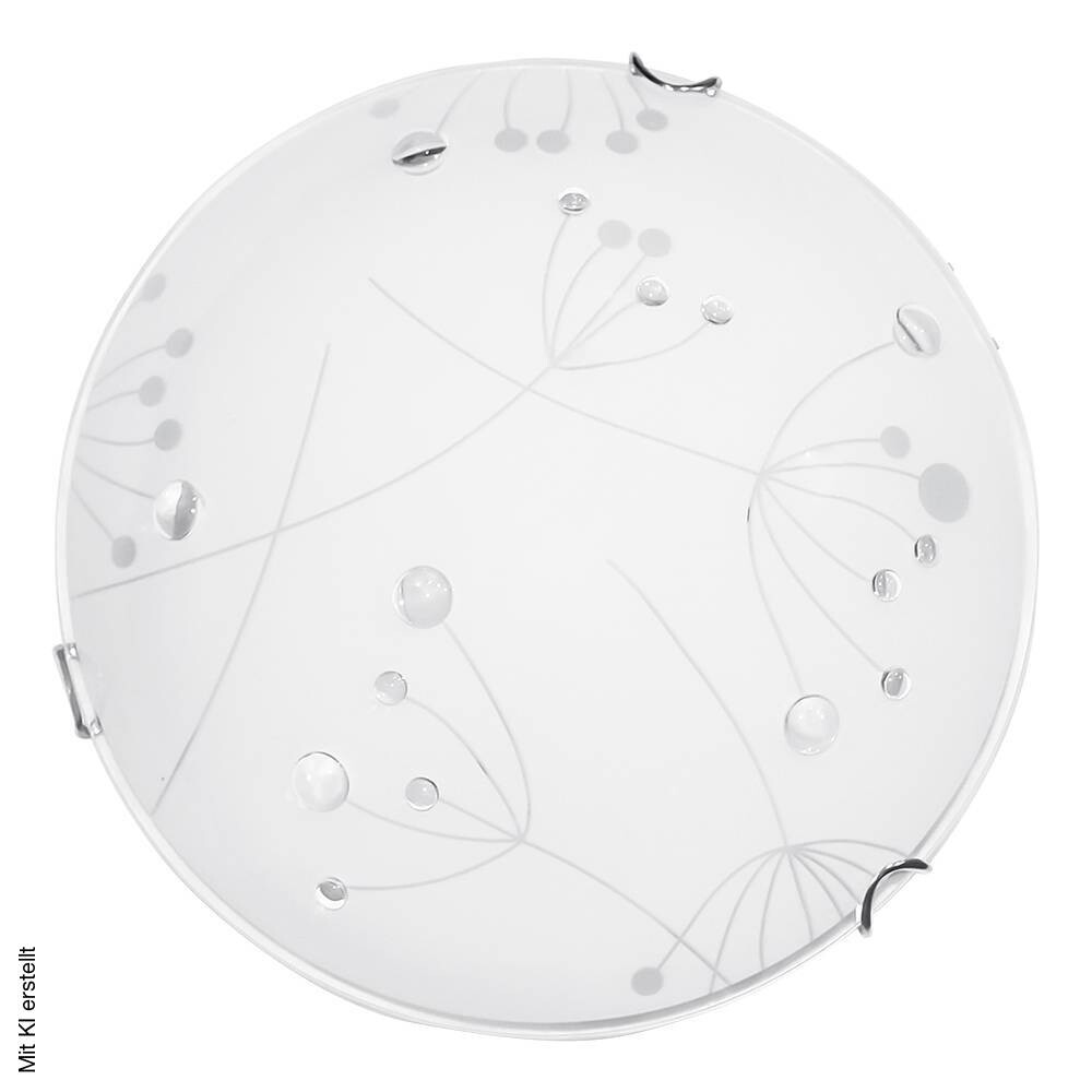 SPOT Light Deckenleuchte Maryland weiß Chrom Glas Metall H/D: ca. 11x50 cm