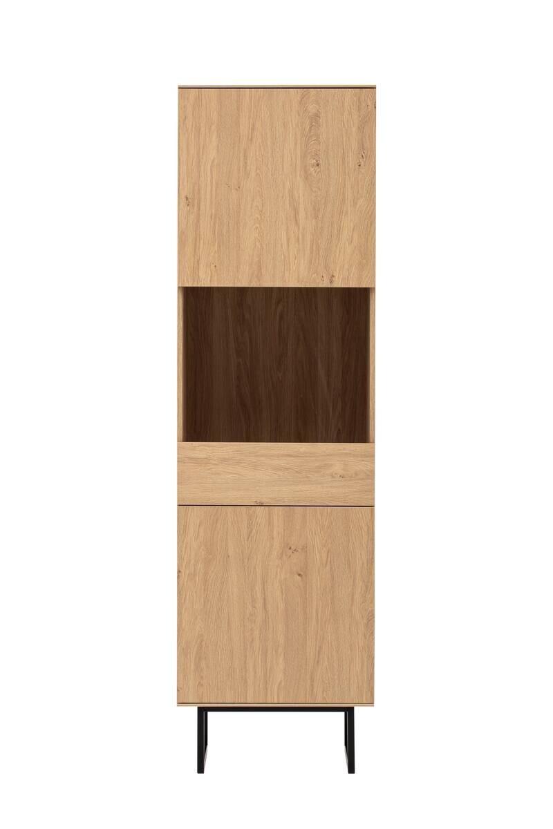 Vitrine Kalmar Oak Stone Nachbildung B/H/T: ca. 58x200x40 cm