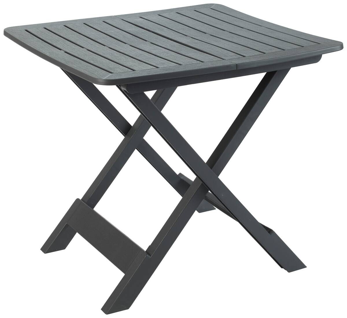 ProGarden Klapptisch Tevere anthrazit Kunststoff B/H/L: ca. 70x72x79 cm