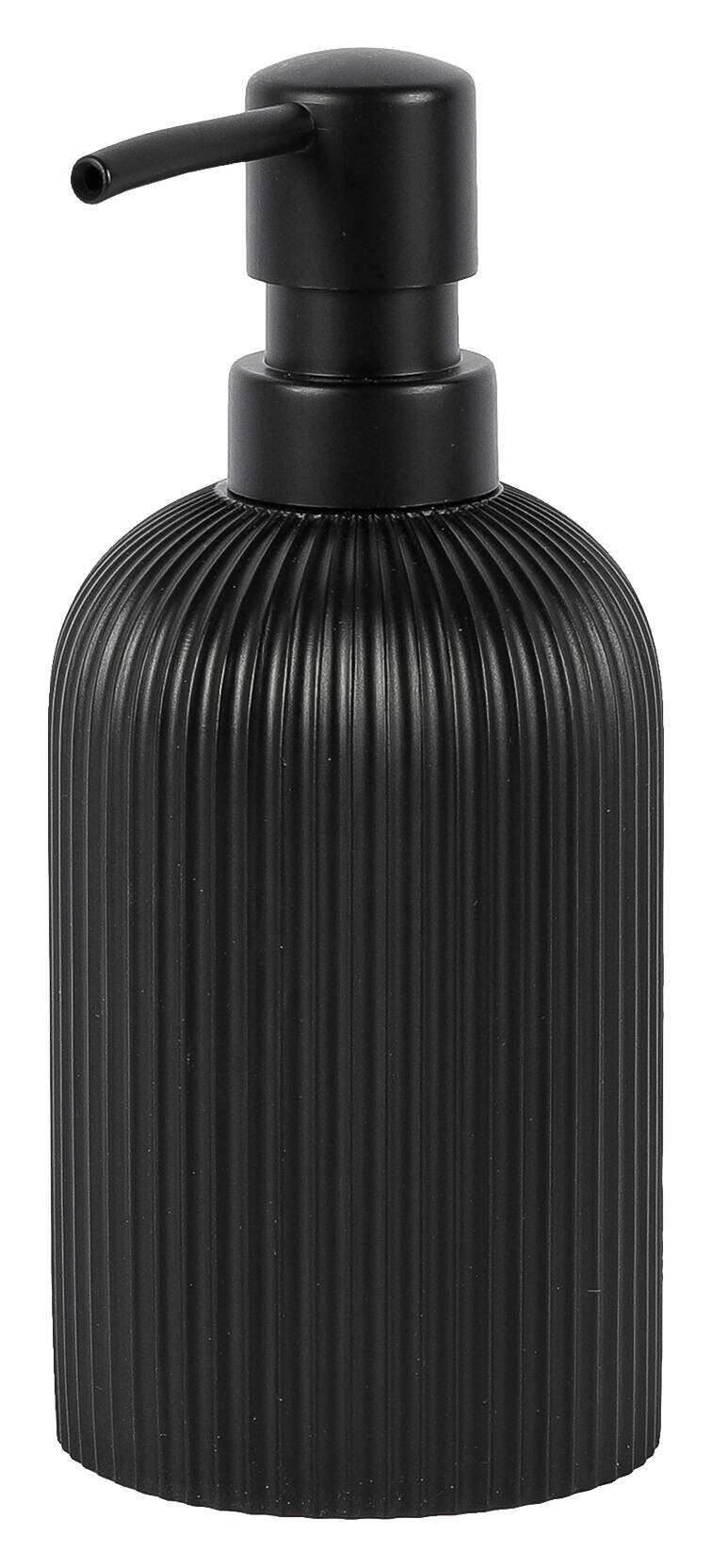 Seifenspender Samos schwarz Polyresin | schwarz | 7,70/17,60 cm