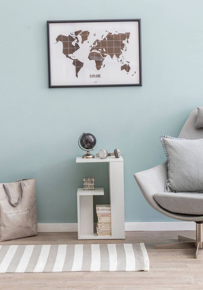 Esstisch natur schwarz Lack matt B/H/T: ca. 80x76x80 cm