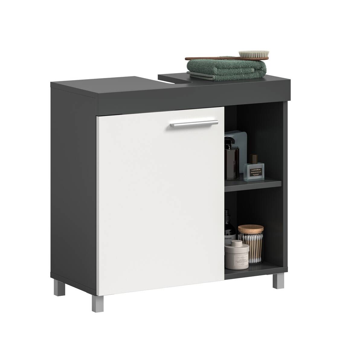 Waschbeckenunterschrank Noah weiß B/H/T: ca. 65x63x31 cm