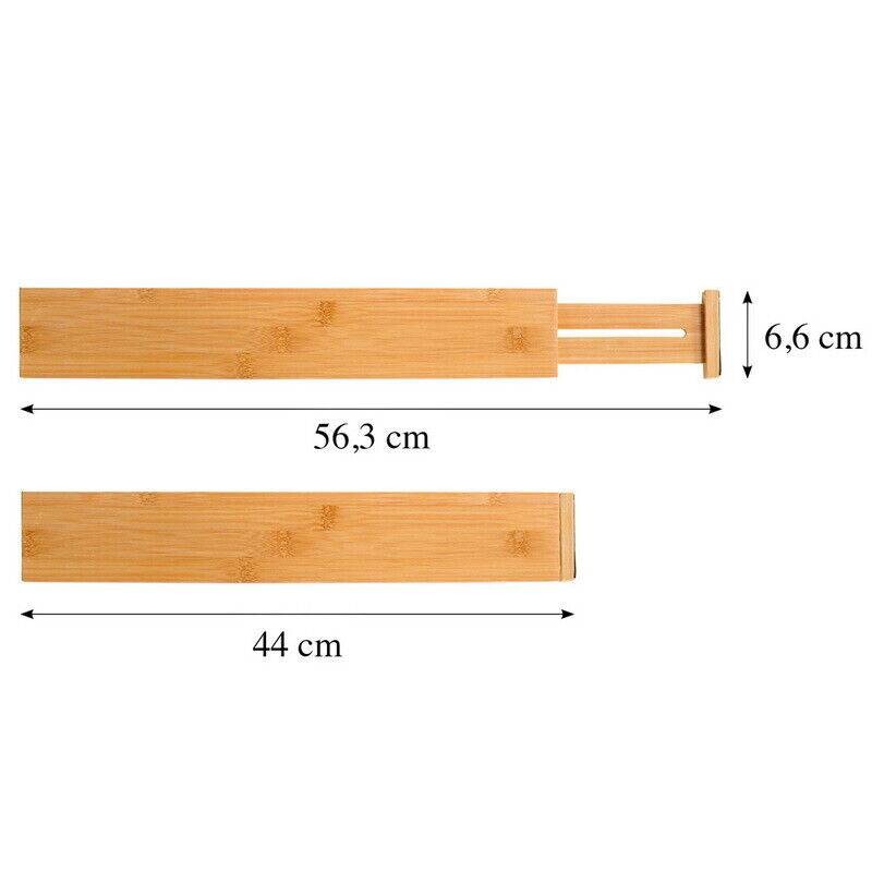 Kesper Schubladentrenner natur Bambus H/L: ca. 6,6x45,5 cm