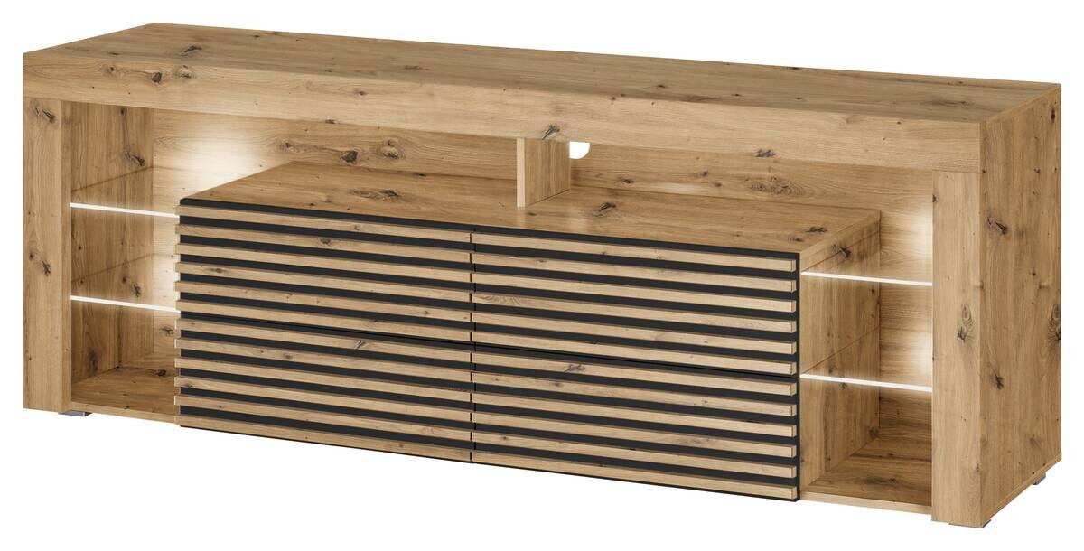 TV-Lowboard Goal 2.0 Eiche Artisan Nachbildung B/H/T: ca. 179x67x44 cm