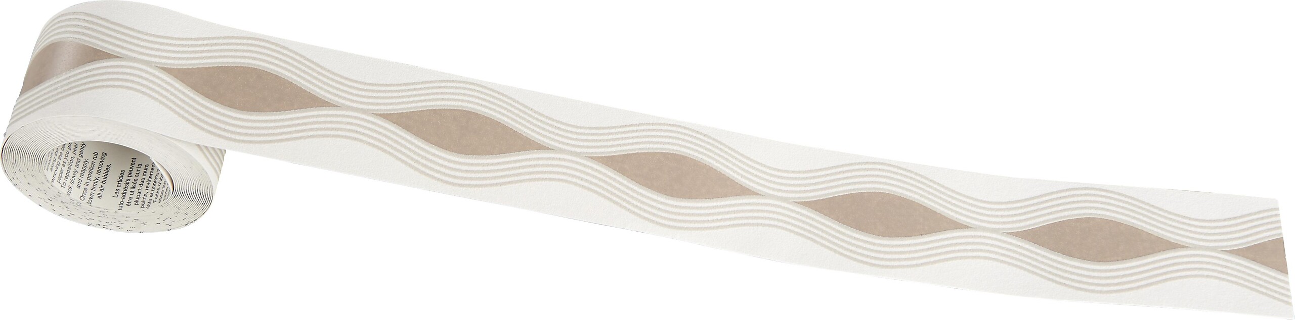 Borte Wellen braun B/L: ca. 5,3x500 cm