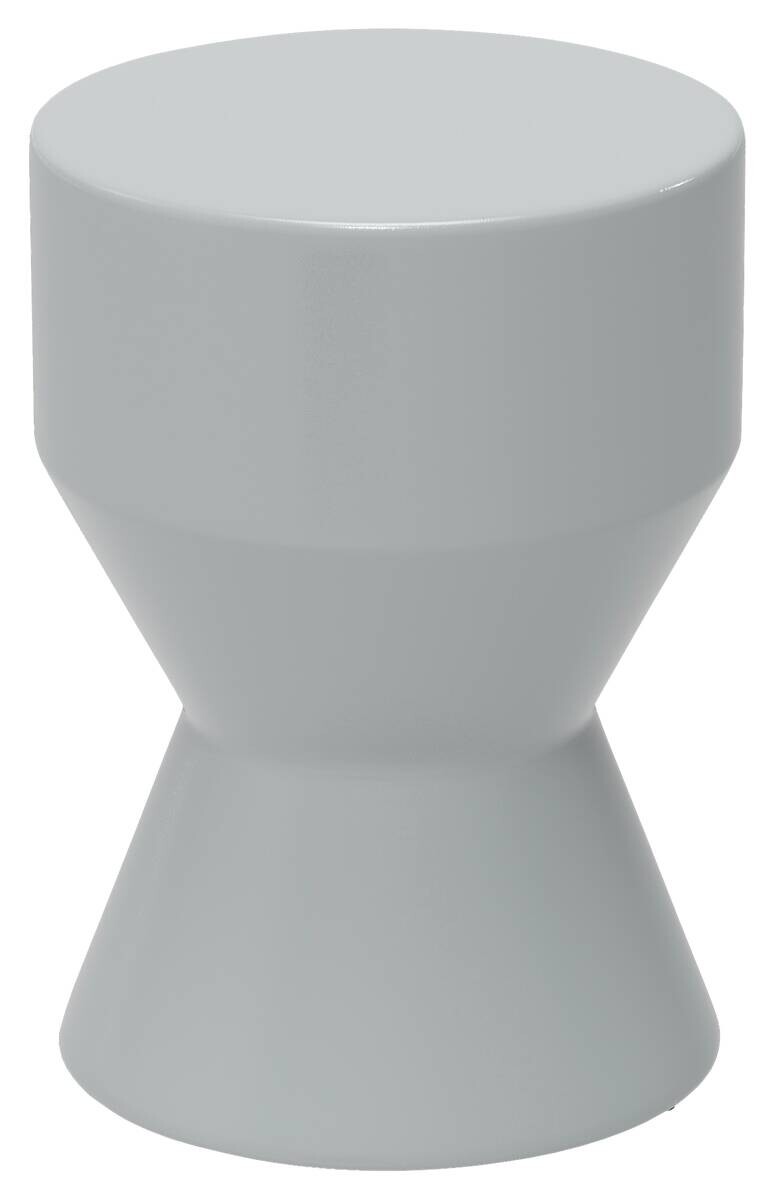 Outsunny Gartenhocker hellgrau Keramik B/H/L: ca. 33x45,5x33 cm