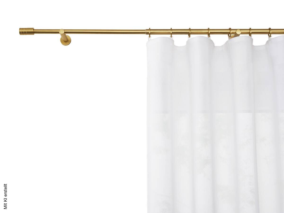 ondeco Stilgarnituren rillcube gold Metall ausziehbar von ca. 210 bis 400 cm 1.0 Läufe