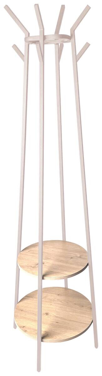 Garderobenständer Kaschmir Eiche Natura Nachbildung Stahl H: ca. 170 cm