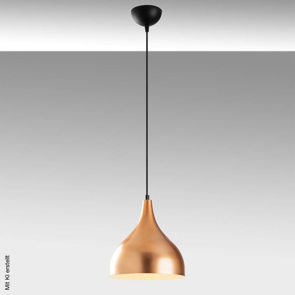 Opviq Pendelleuchte Saglam-3726 weiß Kupfer B/H/T/L/D: ca. 26x126x26x26x26 cm E27 1 Brennstellen
