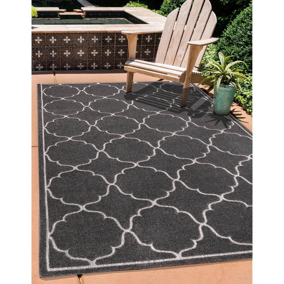 Sanat Outdoorteppich BERLIN grau B/L: ca. 60x110 cm