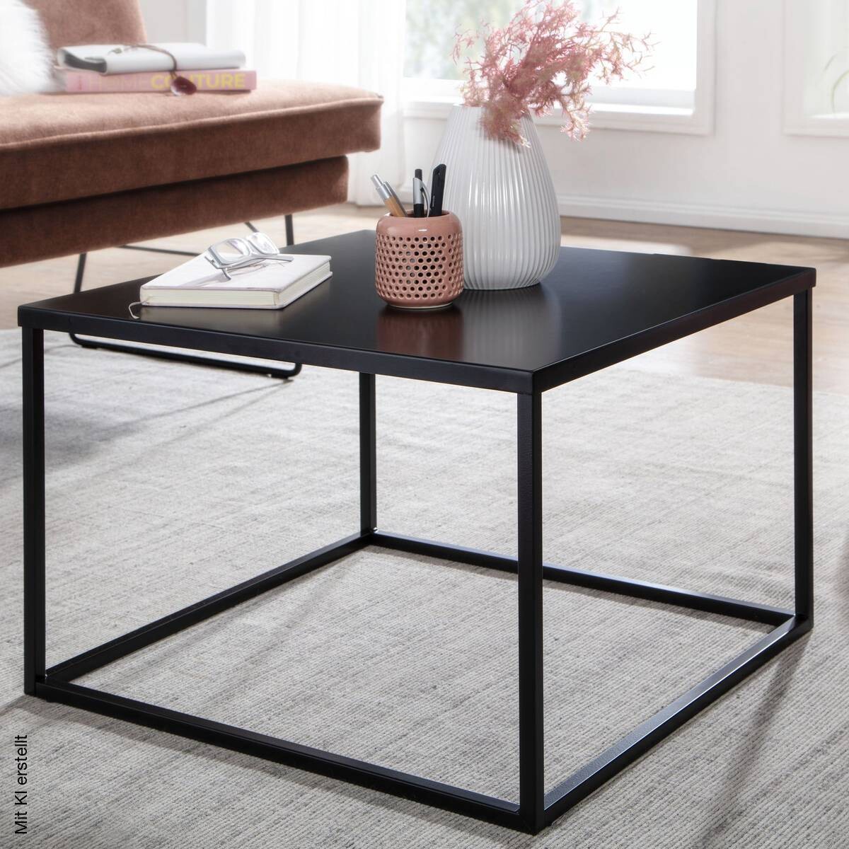 Couchtisch schwarz B/H/T: ca. 60x40x60 cm