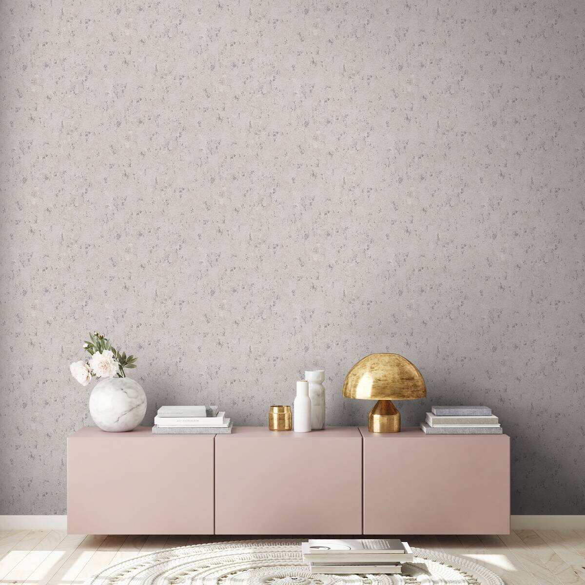 A.S.Creation Vliestapete silber beige B/H/D: ca. 53x1005x9 cm