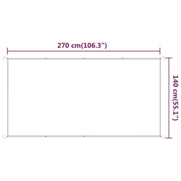 vidaXL Senkrechtmarkise anthrazit H/T/L: ca. 270x140x140 cm