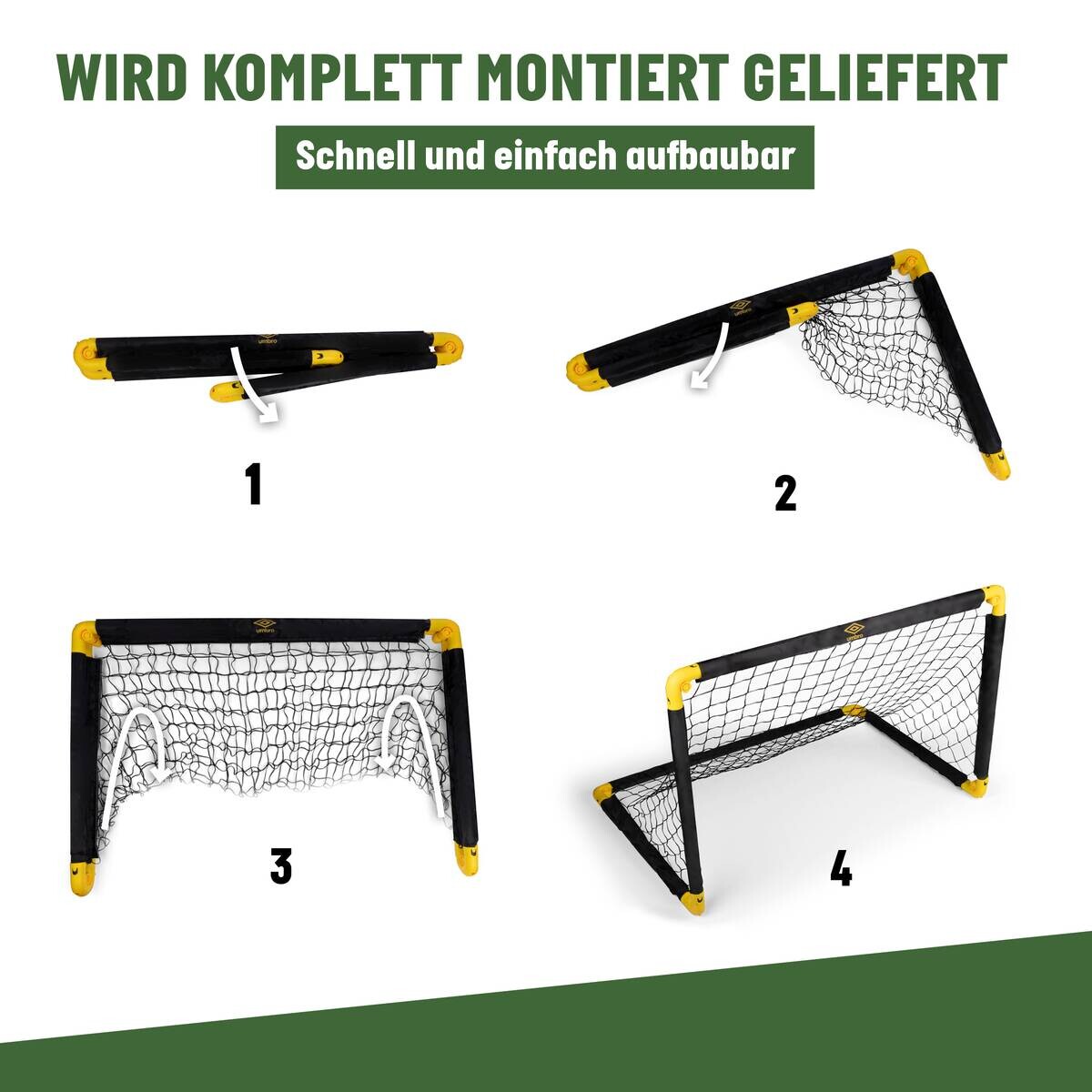 umbro Fußballtor schwarz B/H/L: ca. 60,5x61x90 cm