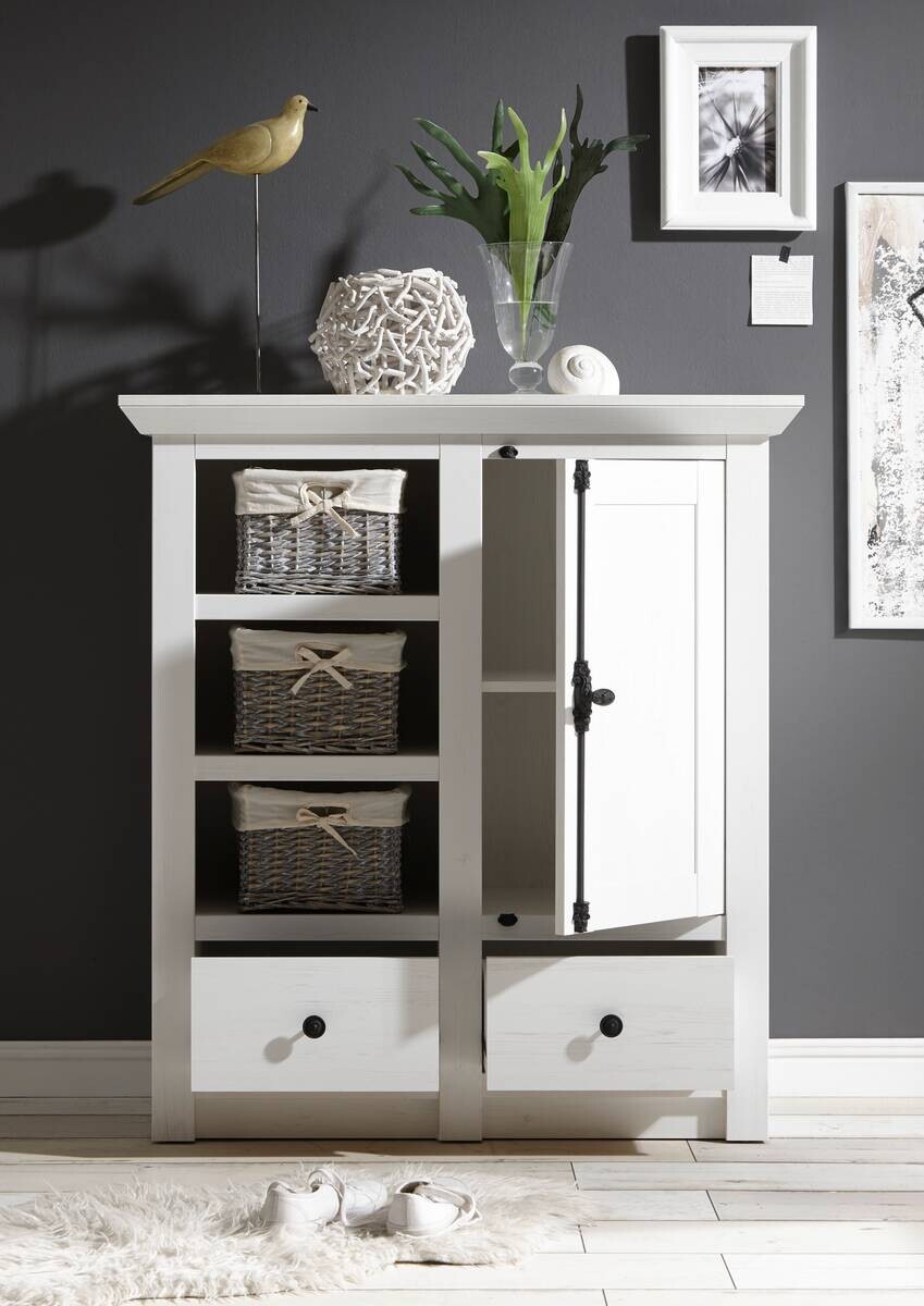 Highboard Westerland weiß B/H/T: ca. 105x115x45 cm