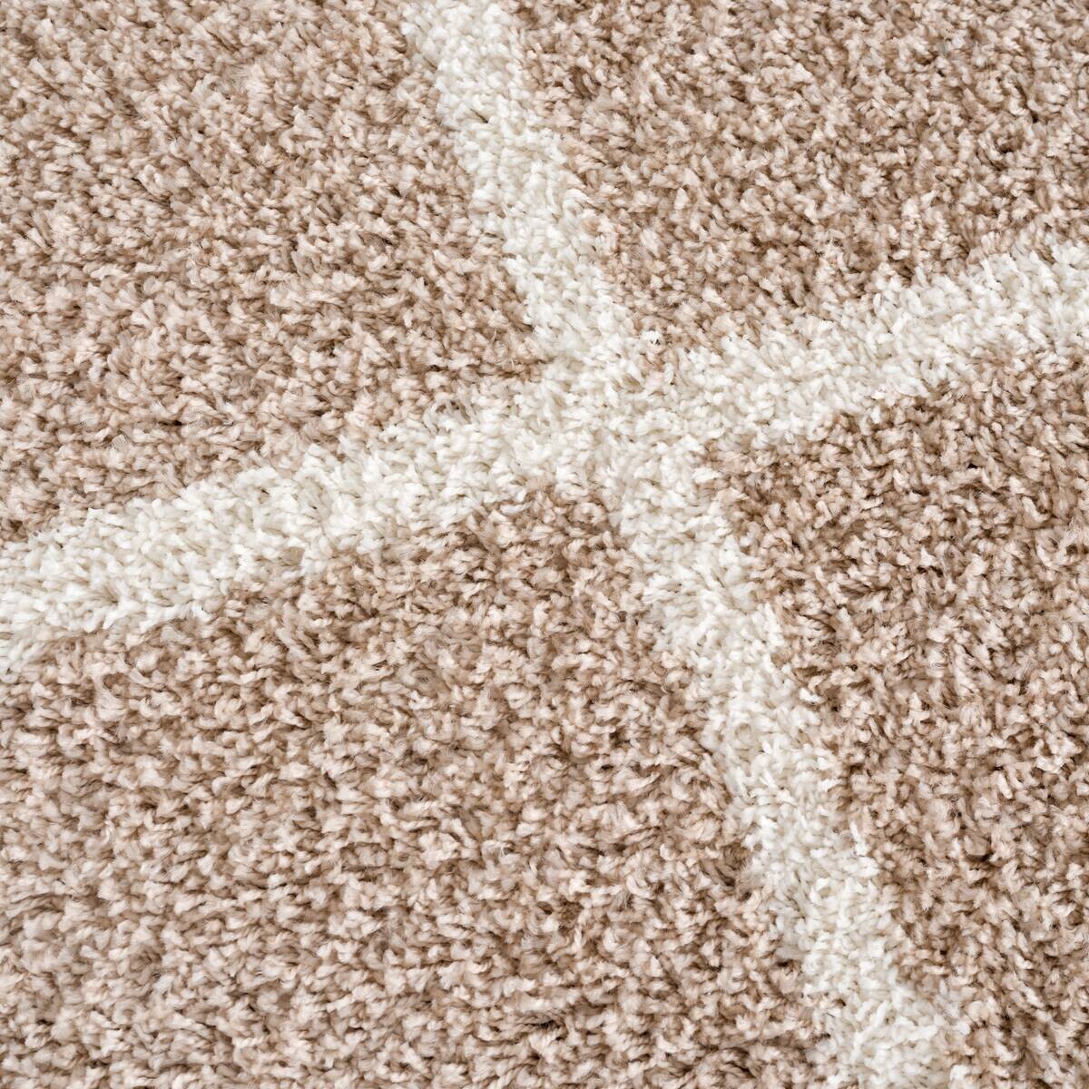 Sanat Hochflorteppich MADRID beige B/L: ca. 140x200 cm