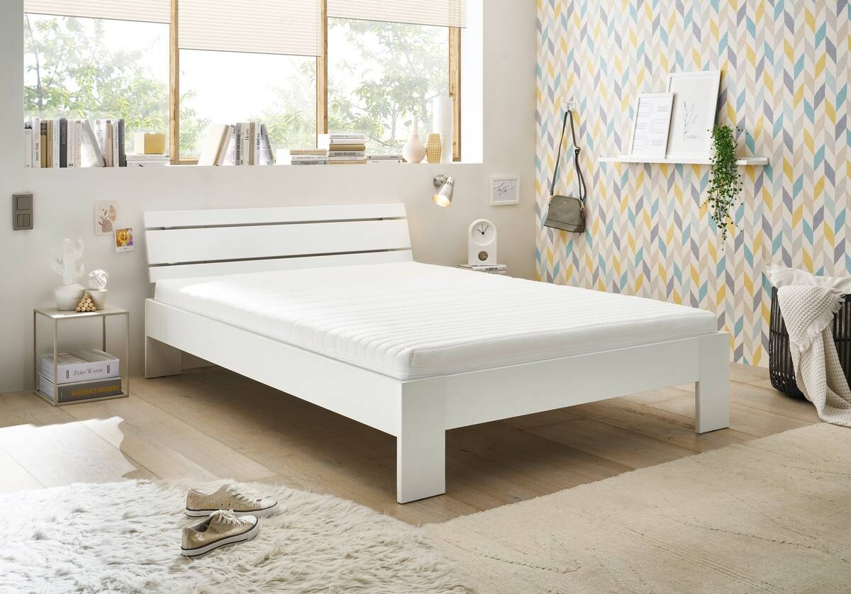 Futonbett Brest weiß Liegefläche B/L: ca. 100x200 cm