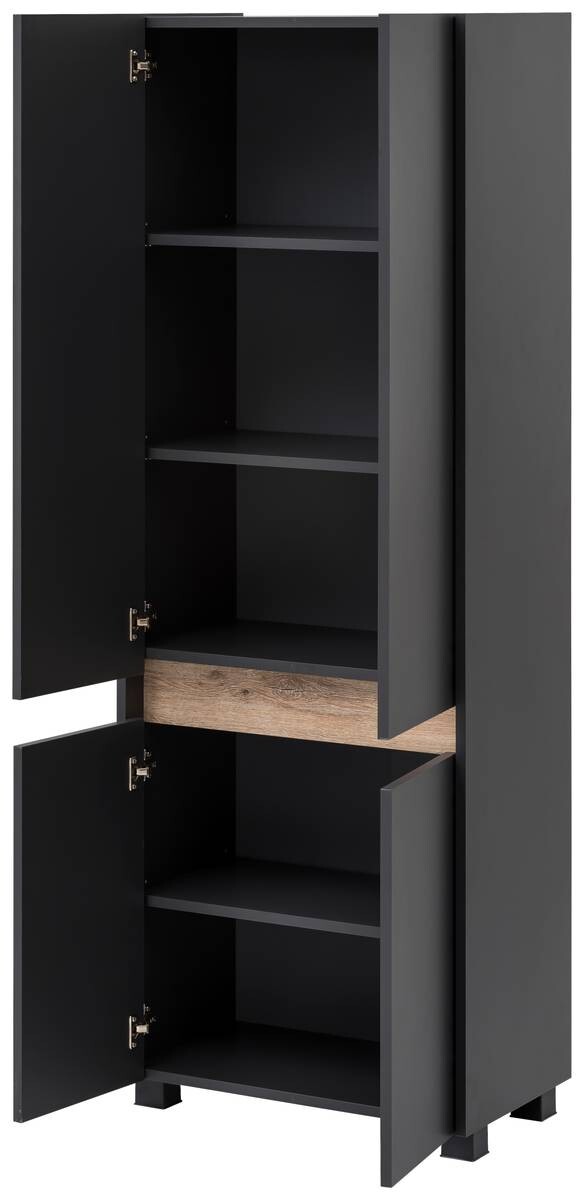 Hochschrank Cosmo anthrazit B/H/T: ca. 56,9x164,5x33 cm
