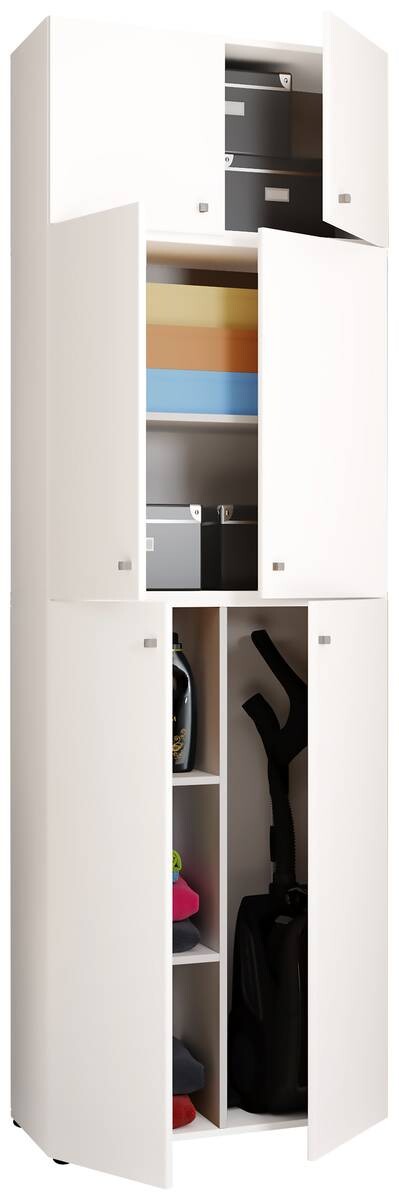 Putzschrank Lona weiß B/H/T: ca. 70x223x39 cm