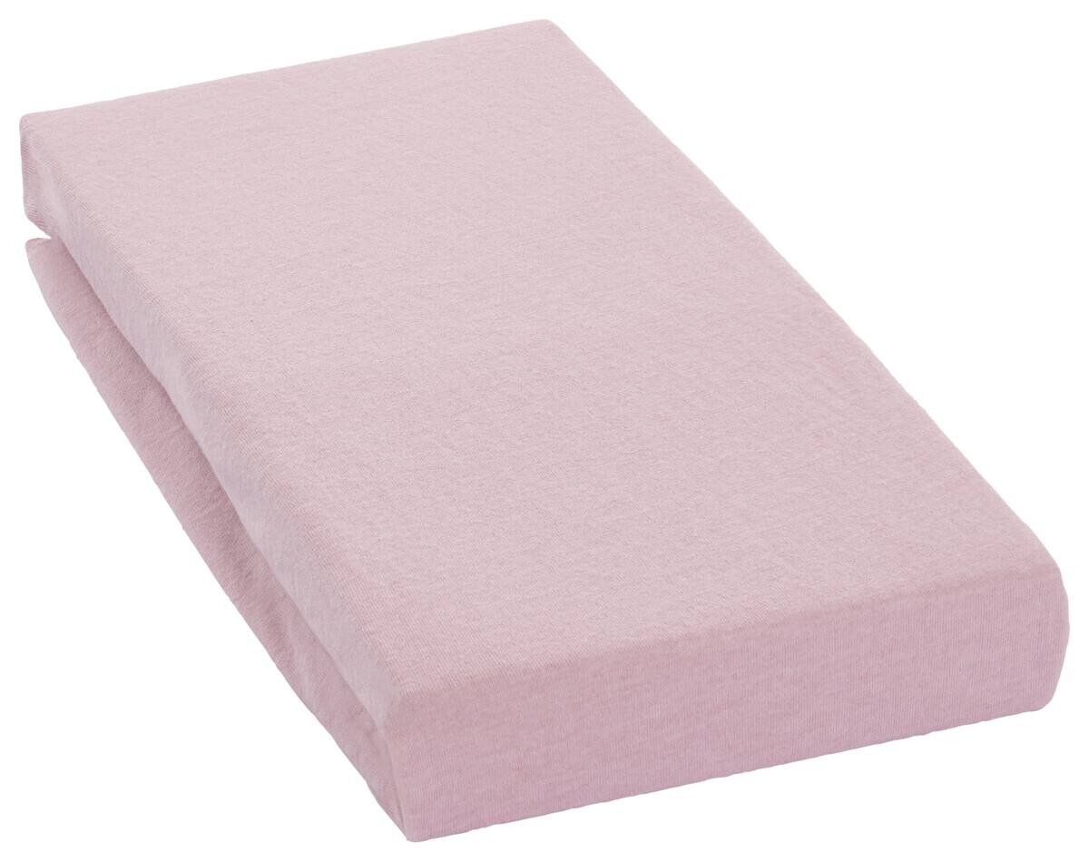 oh cosy Spannbetttuch Jersey rosé 50% Baumwolle, 50% Polyester B/L: ca. 150x200 cm