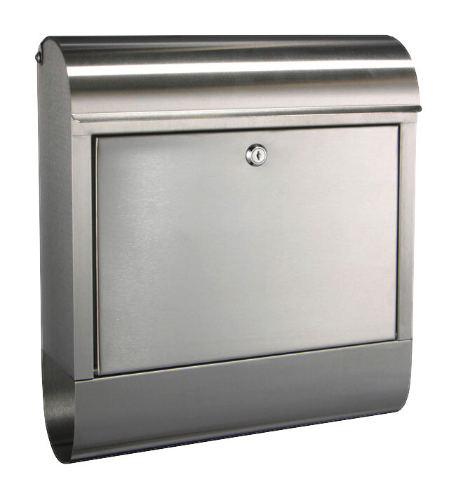 HI Briefkasten silber H/T/L: ca. 42,5x12x38 cm