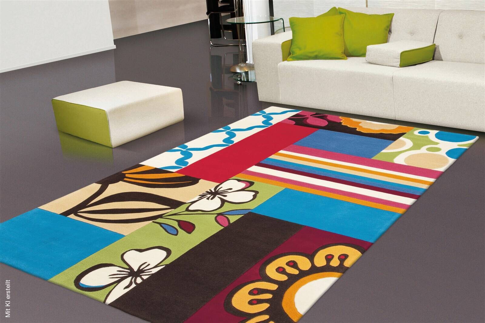 Arte Espina Kurzflorteppich Joy 4093 mehrfarbig B/L: ca. 170x240 cm